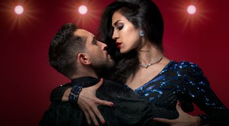 Two world class tango dancers together